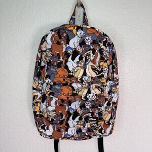 Loungefly Disney Aristocats Backpack All Over Character Cartoon Cats Nylon Bag